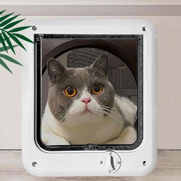 Security Dog Flap Door Cats House Flap Door Easy Use Four