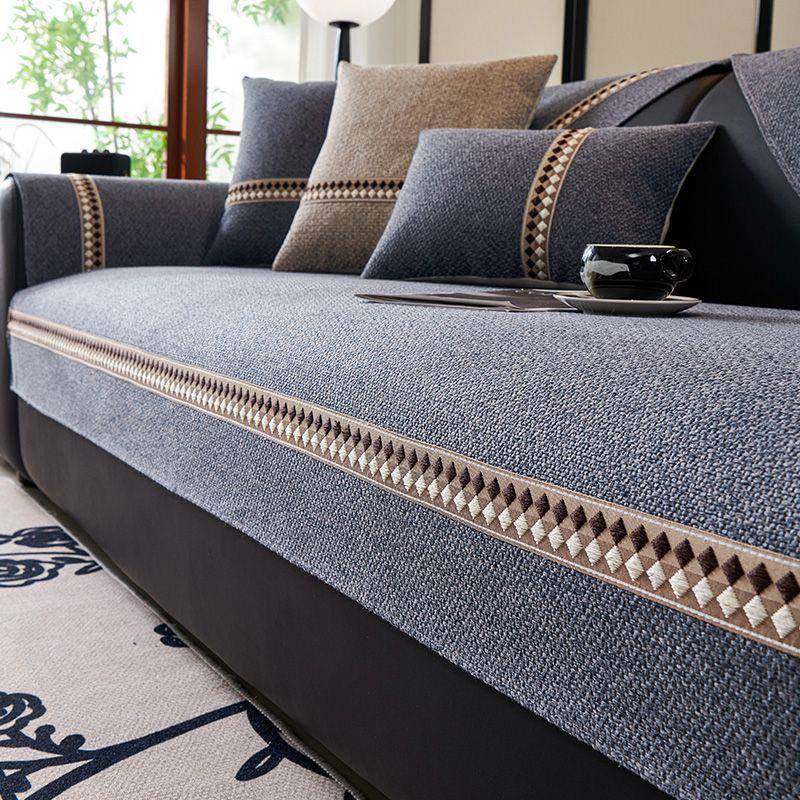 2026新款棉麻沙发垫四季通用防滑坐垫轻奢高级感直排防滑皮坐垫套,居家布艺,沙发套,淘宝优惠券,粉丝福利购,淘宝优惠卷