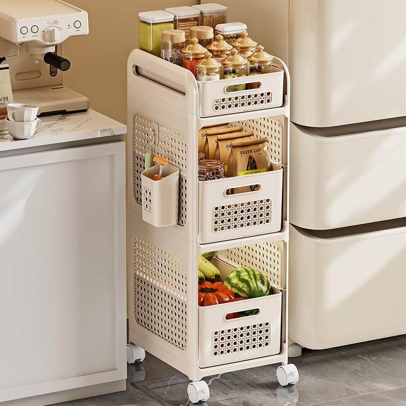 厨房下水槽置物架夹缝多层小推车家用抽屉式果蔬菜多功能收纳架子,厨房/烹饪用具,抹布架/厨房清洁收纳架,淘宝优惠券,粉丝福利购,淘宝优惠卷