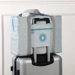 Small fresh round label aeroplane bag clothing organization