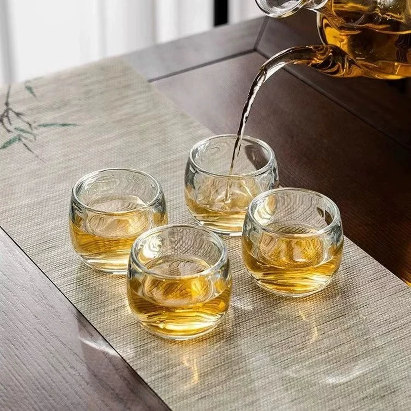 水晶玻璃茶杯扳指主人杯家用透明酒杯泡茶品茗杯子水杯高颜值酒杯