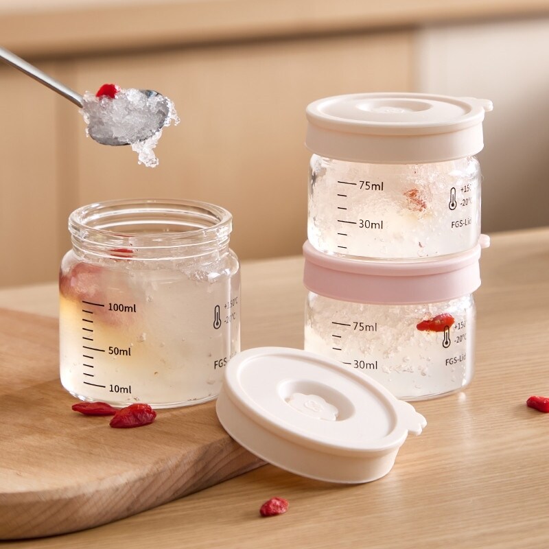 燕窝分装瓶可蒸煮密封罐玻璃保鲜盒高硼硅玻璃花胶燕窝分装瓶