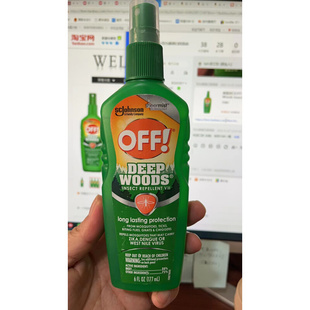 避蚊胺野营森林驱蚊虫液喷剂 Repellent Deep 新品 庄臣欧护OFF