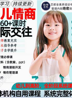 儿童情商课程口才训练教程电子版课件资料教育音频ppt少儿社交课