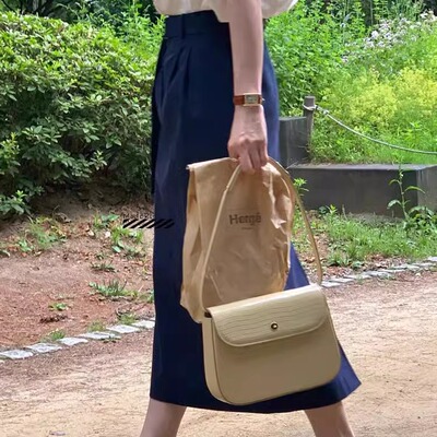 牛皮蜥蜴纹托特包小众手提包