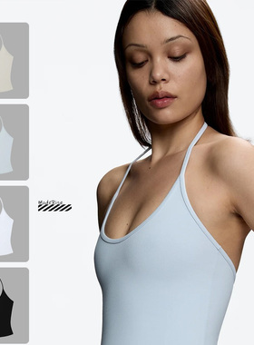 正品速发 TankAir 吊带抹胸有弹性背心细带挂脖小u领短款露背上衣