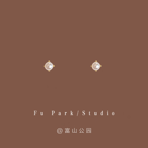 「双子岛」珍珠小耳钉子！