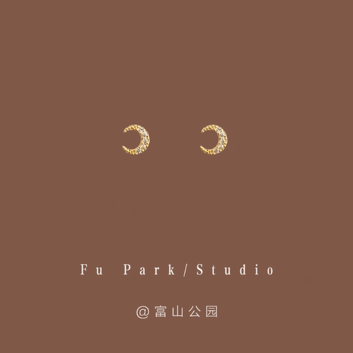 「月亮与六便士」mini小巧耳钉~