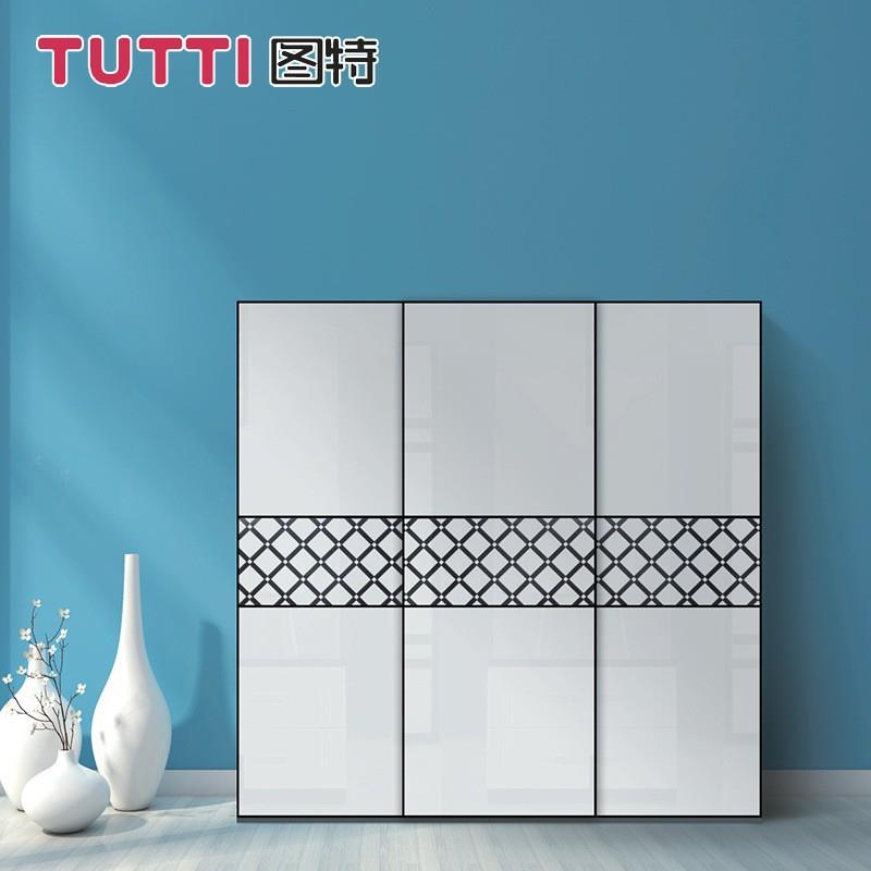 图特TUTTI外挂衣柜移门阻尼吊轮五金配件602挂趟门双缓冲滑轮轨道