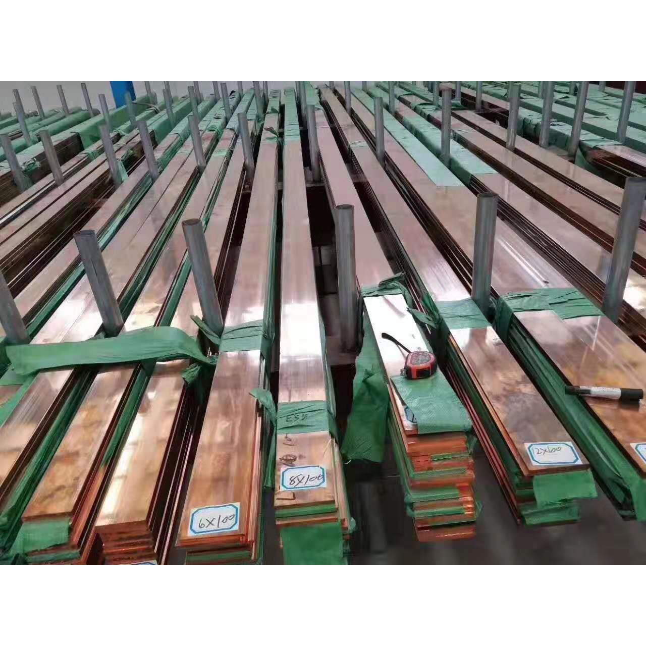 现货紫铜条3*15小规格T2铜排，厂家接地6米长T1/C1100镀锡紫铜