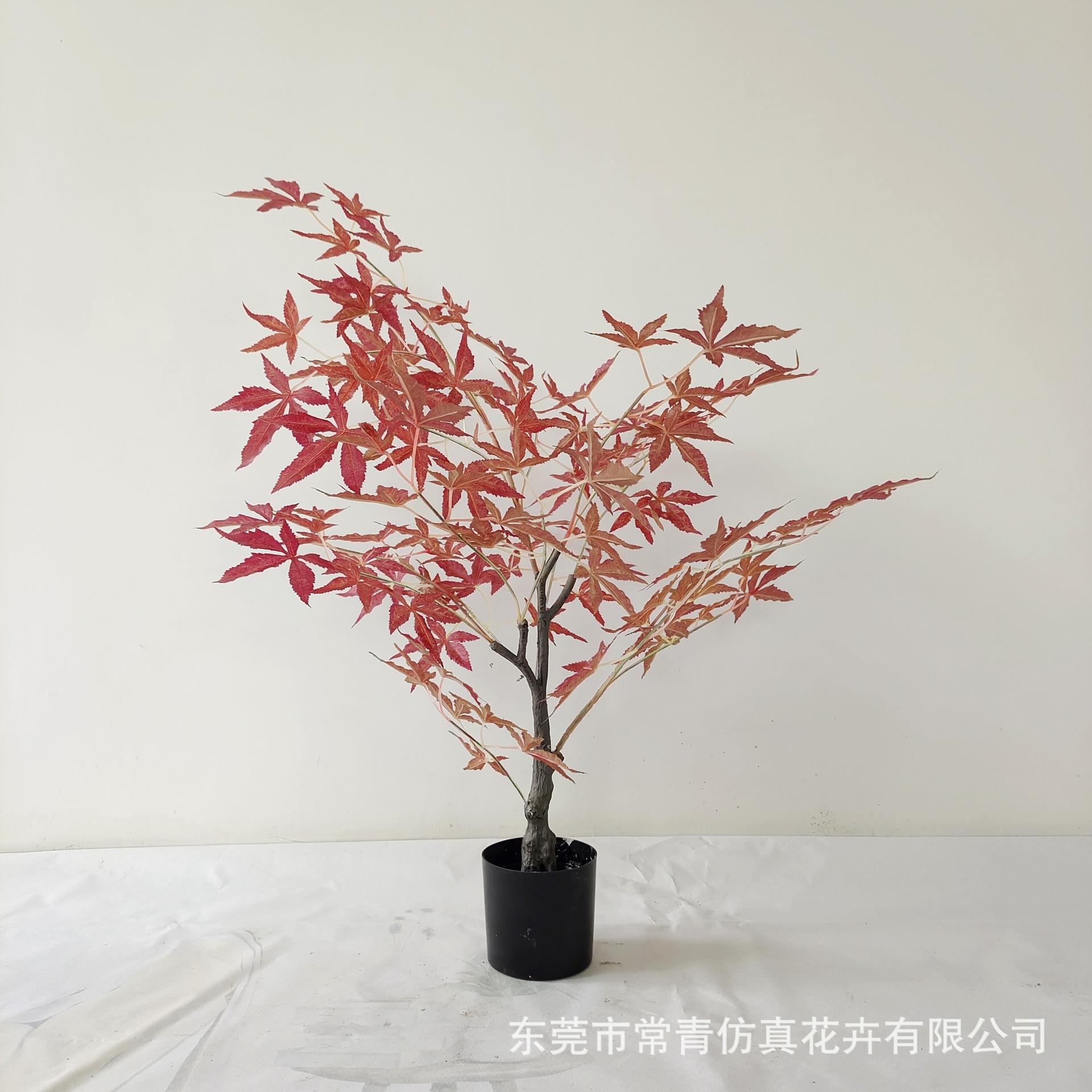 仿真红枫树枫叶树假树造型树假红枫酒店商场景观装饰现货真