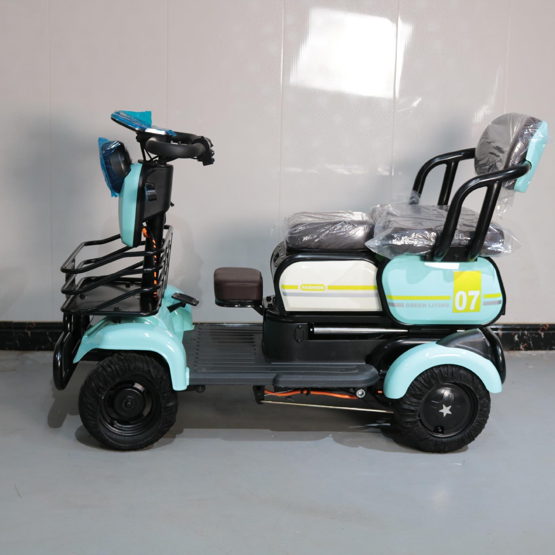 小型电动四轮家用慢速进电梯老人残疾人减震代步车源头直供