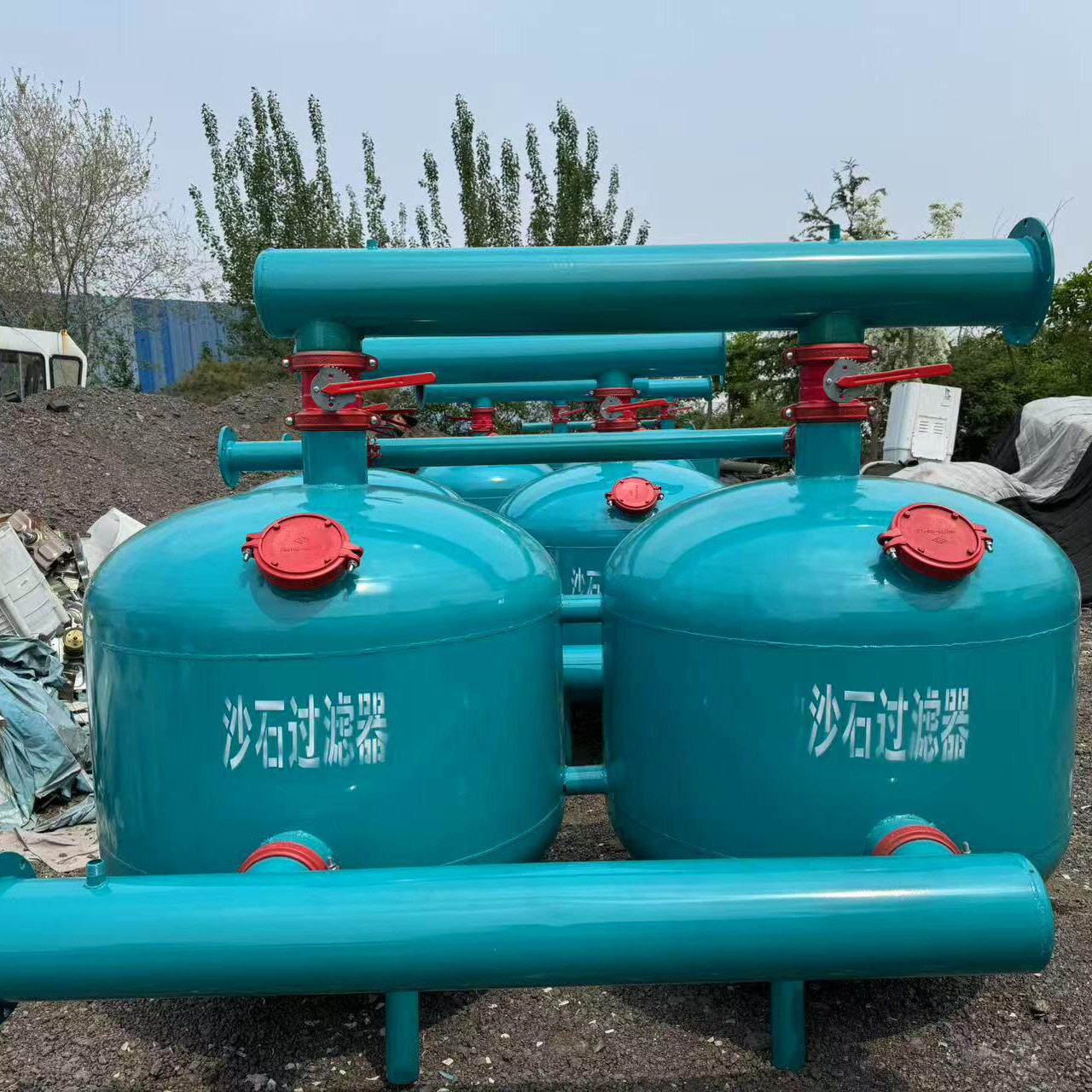 厂家供应手动反冲洗砂石过滤器 多规格型号农用砂石反冲洗过滤器