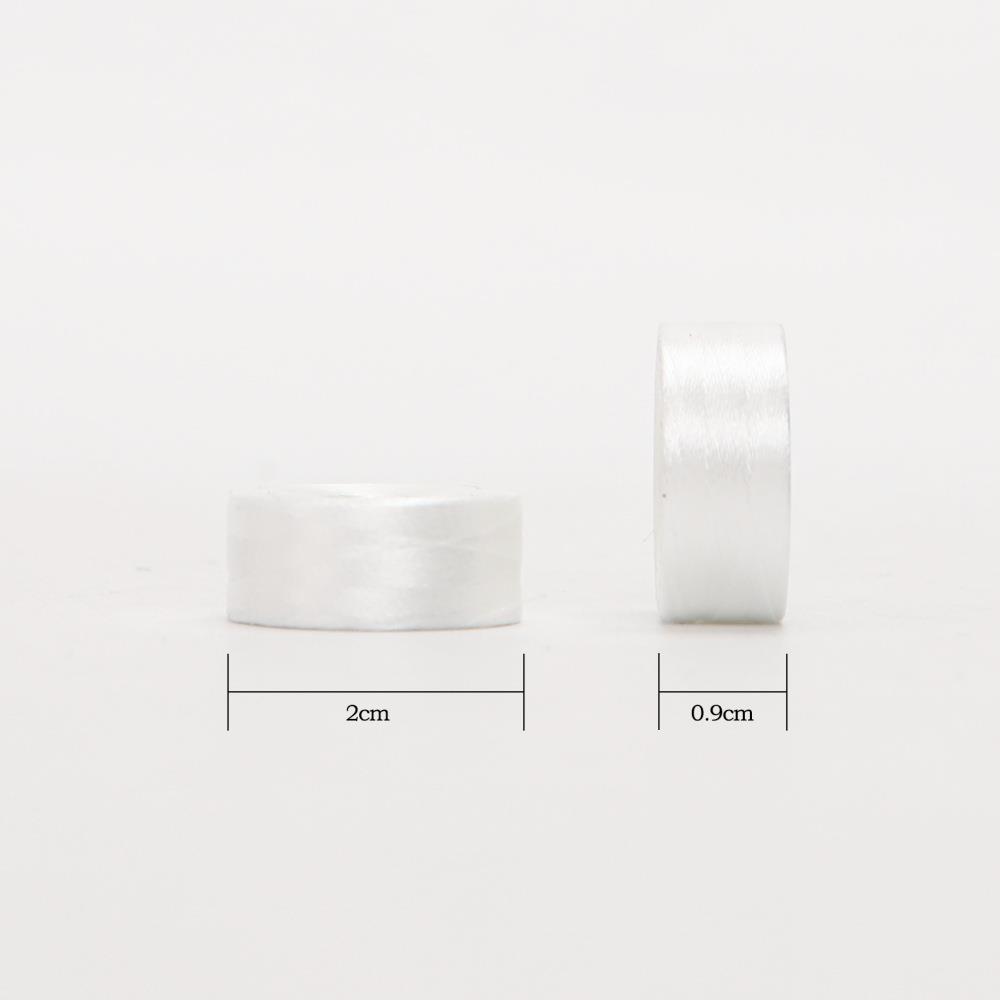 75D/2 白色无边无芯L型绣花底线 Bobbin Thread 60WT 144个一盒