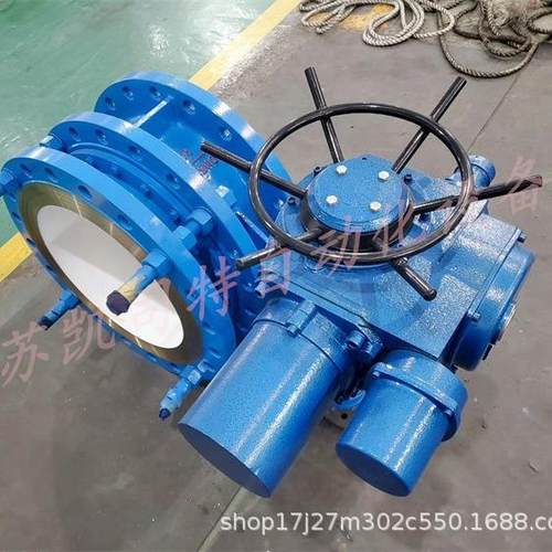 三偏心法兰蝶阀 电压AC380V 智能一体式电动蝶阀 D943H-25C DN150