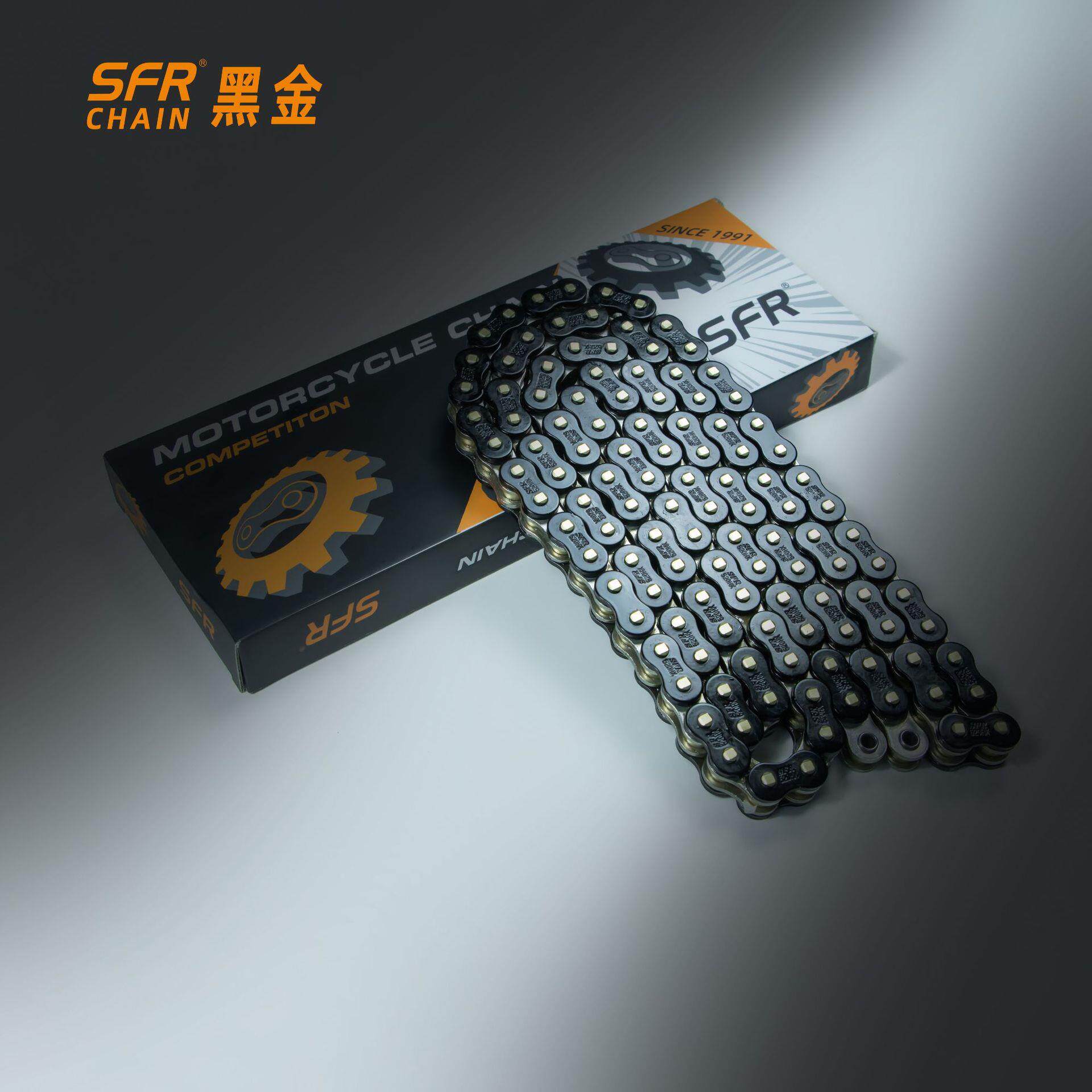 SFR520HX彩色密封圈链条加厚抗磨强度合金钢摩托车配件厂家直销