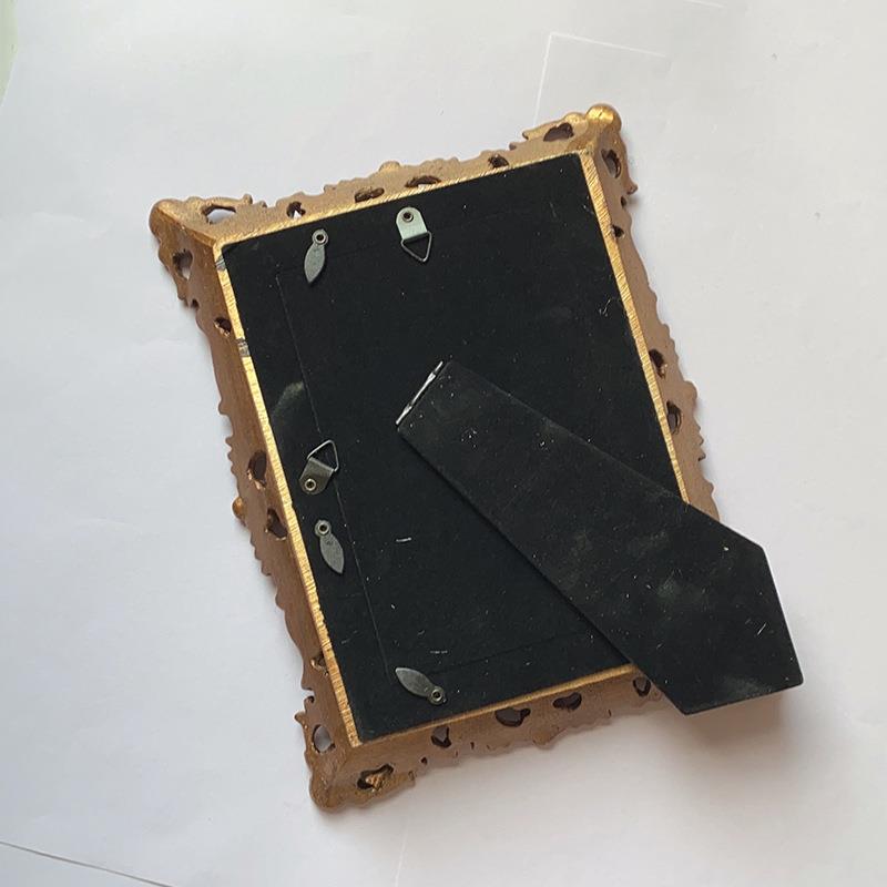 欧式复古镂空雕花家居装饰树脂相框摆件婚纱照片相框树脂摆台现货