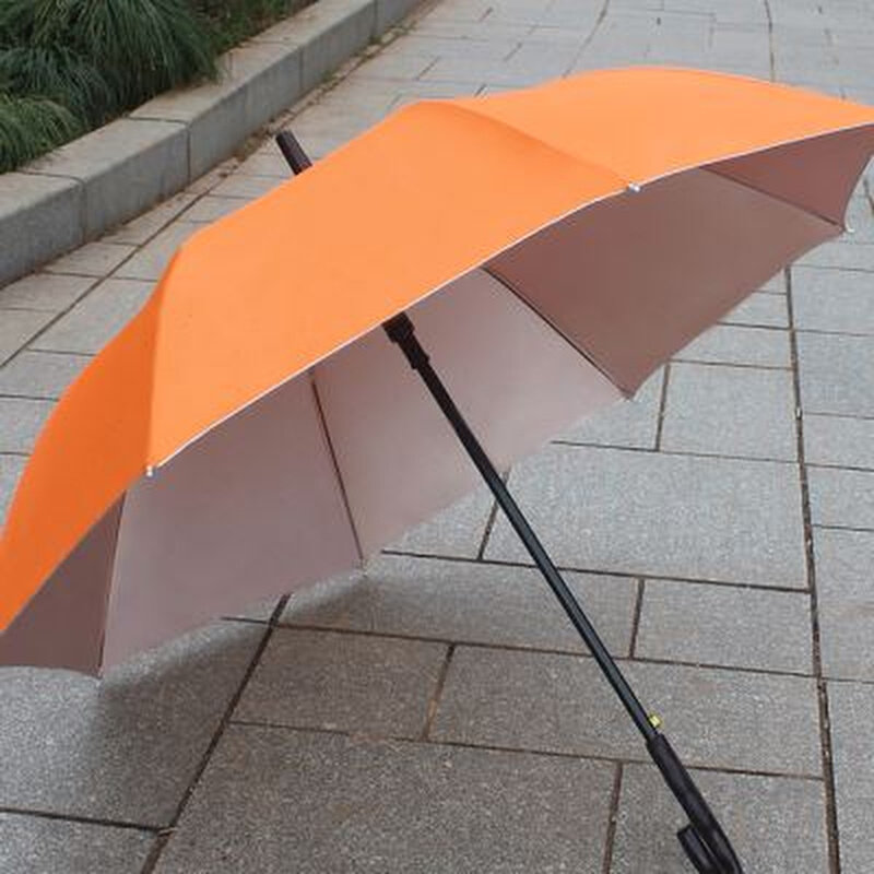 8骨弯把长e柄遮阳商务晴雨伞定做加大广告伞定制礼品印字印刷logo