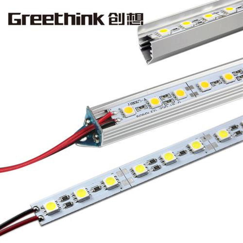 led灯带 柜台灯5050贴片硬灯条长条12V铝槽P超亮珠宝货架展示柜灯