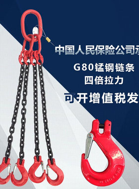 速发品G80锰h钢起重链条吊索具 模具吊钩吊具 组合吊钩吊环 手拉