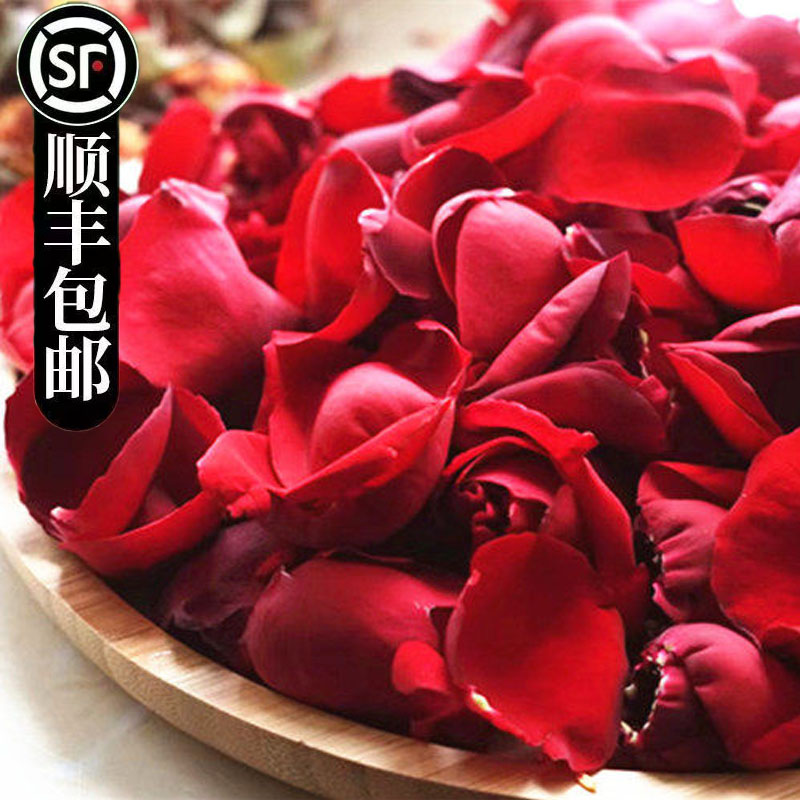 新鲜可食用玫瑰花瓣鲜花瓣图片