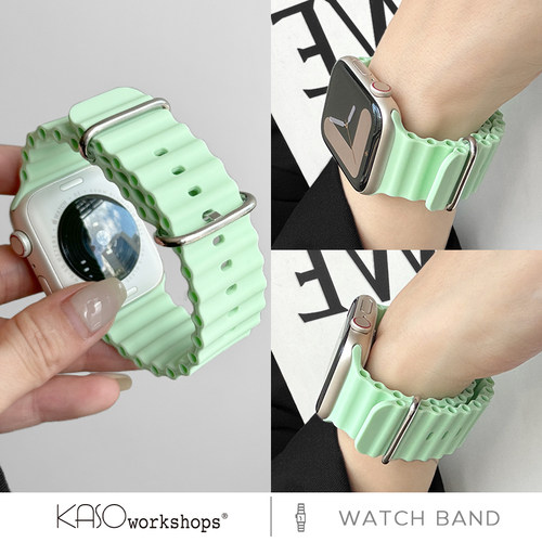 新款海洋硅胶透气表带