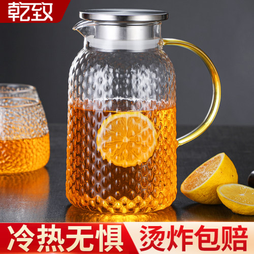 玻璃茶壶加厚大容量耐高温冷水壶