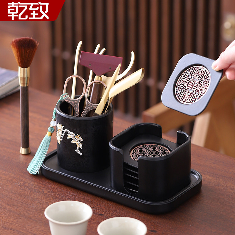 功夫茶具配件大全茶道六君子茶杯垫茶剪套装高档泡茶工具茶台摆件,餐饮具,茶道/零配,淘宝优惠券,粉丝福利购,淘宝优惠卷