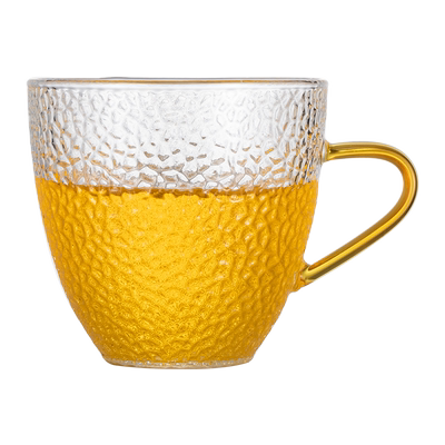 锤纹茶杯耐高温待客小杯子玻璃杯