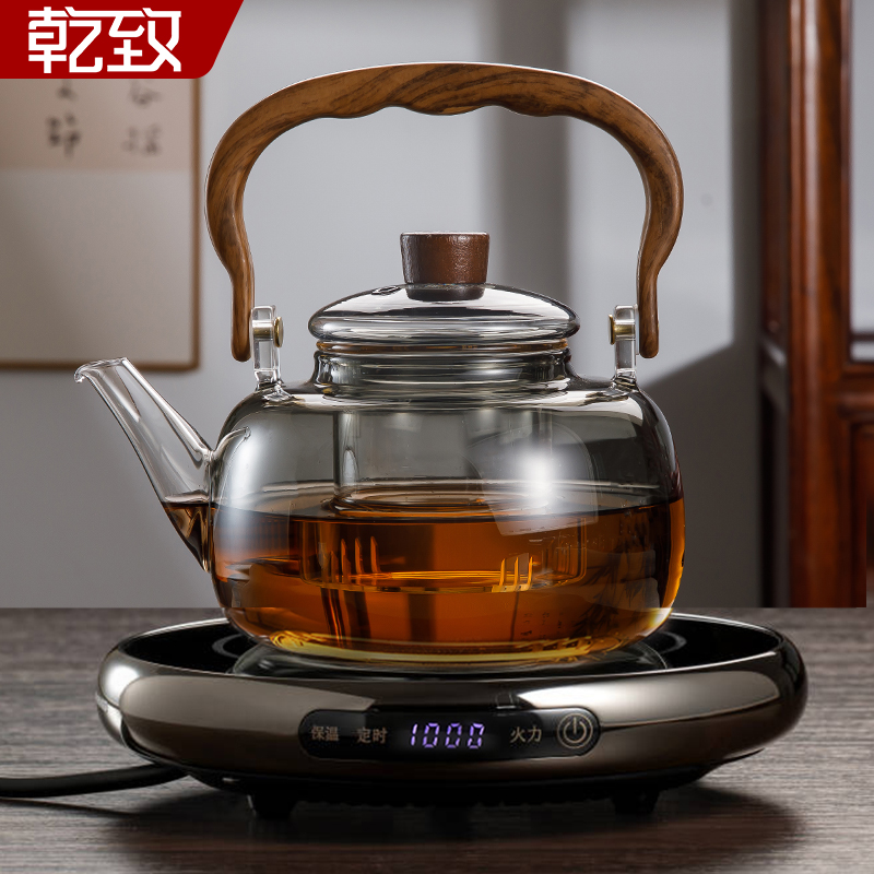 电陶炉煮茶家用煮茶器2025新款小型烧水煮茶泡茶提梁养生茶具套装