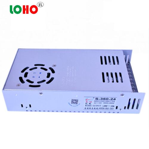 良鸿24V15A开关电源变压器28V26V24V360W直流led展柜照明灯条电源