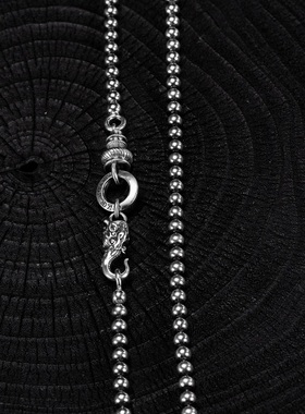 不止不只925银摩羯圆珠链