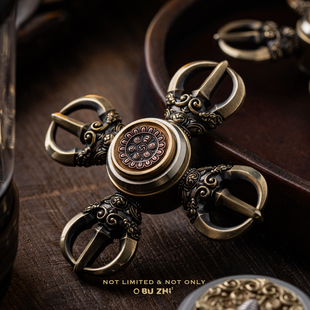 BUZHI不止不只 国风系列EDC解压玩具 指尖金刚杵 青铜红铜白铜