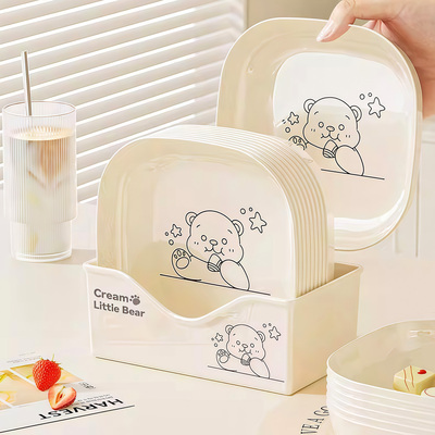 家用吐骨碟塑料放菜盘