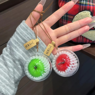 平平安安包包挂饰苹果挂件钥匙扣圣诞节平安夜活动学生情侣小礼物