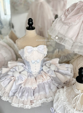 高定如心Lolita出租栀许落心middot云芙间洛丽塔公主蓬蓬连衣裙