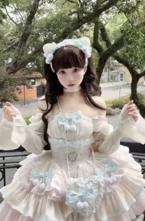POSH007E专人全款高定如心小偶像登台马卡龙棉布公主裙蛋糕裙大全