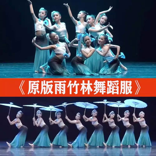 新款傣族孔雀舞演出服修身渐变