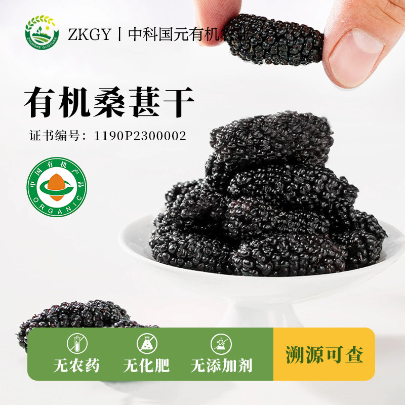 有机桑葚干产地直发认证长自山无添加天然果干长自山无熏硫不染色