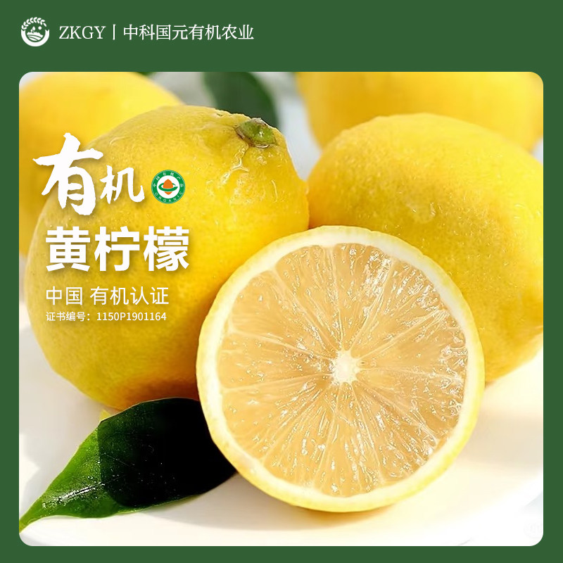 有机黄柠檬新鲜水果当季应季柠檬皮薄多汁酸甜可口整箱包邮