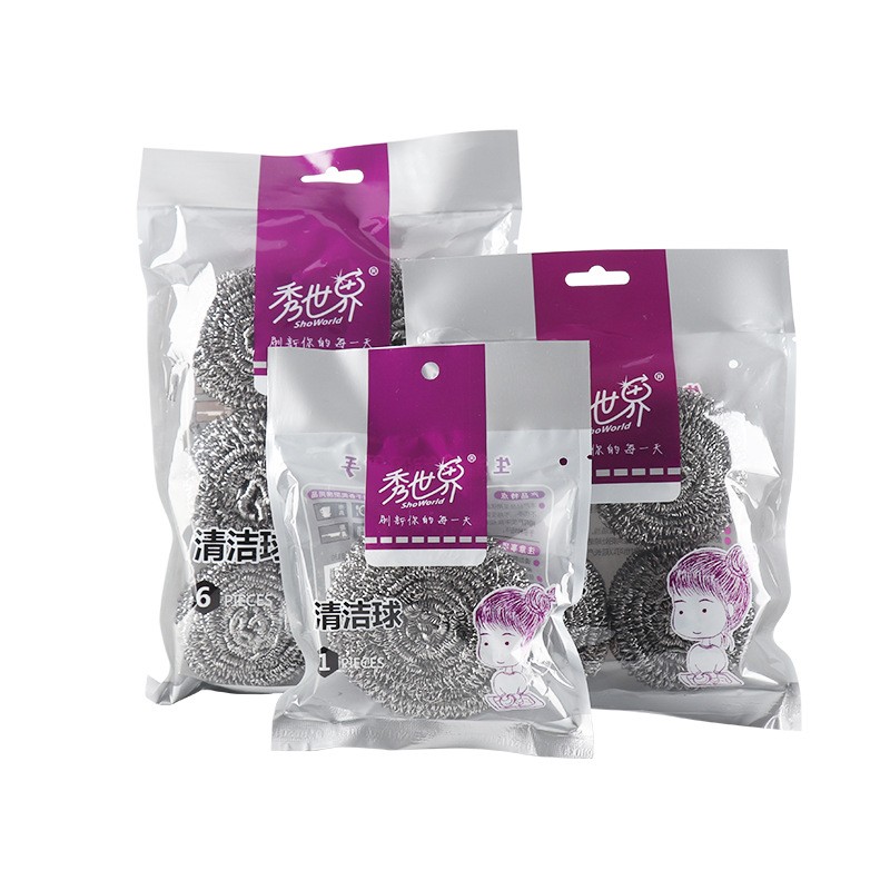 30g大号钢丝球清洁球刷锅手柄不锈钢不生锈不掉渣洗碗厨房用品