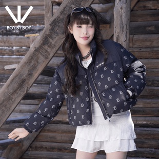 百搭休闲立领羽绒服女士 BOY潮牌24冬新款 BOY