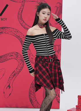 BOY BY BOY商场同款潮牌女装25春秋款修身时尚微弹针织衫W60102