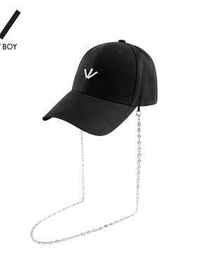BOY潮牌鸭舌帽品牌LOGO别针