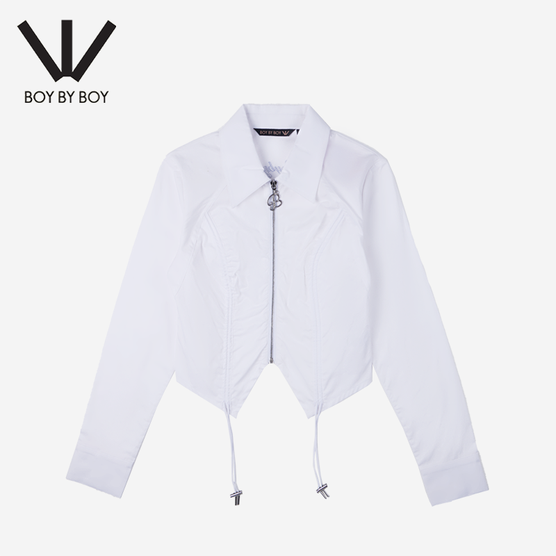 BOY BY BOY商场同款潮牌女装2025夏新品休闲百搭短袖衬衫W21020