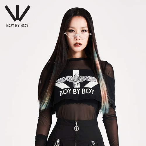 boybyboy印花针织长袖潮流街头