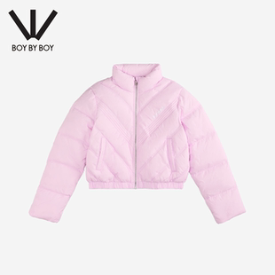 立领短款 BOY潮牌25秋冬新款 羽绒服百搭休闲女保暖外套 BOY