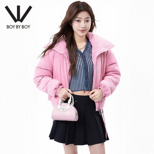 BOY BY BOY商场同款潮牌女装冬季宽松舒适薄款羽绒服W28082