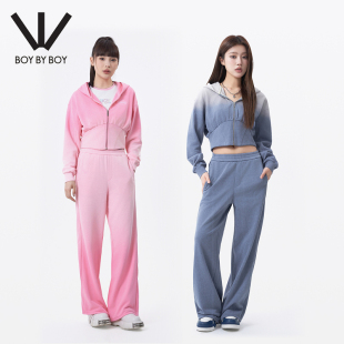 春秋合身针织连帽开衫 BOY 潮牌女装 卫衣W06081 BOY商场同款