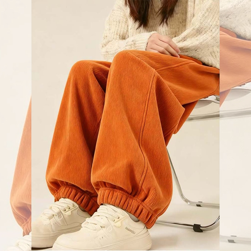 【送运费险】爆款南瓜橘色束脚裤